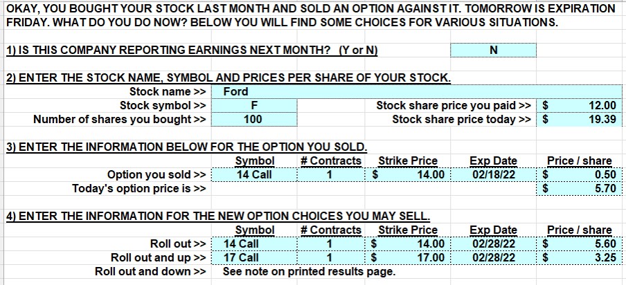 Rolling-Up in the Same Contract Month: A Real-Life Example with Ford Motor Company (NYSE: F)